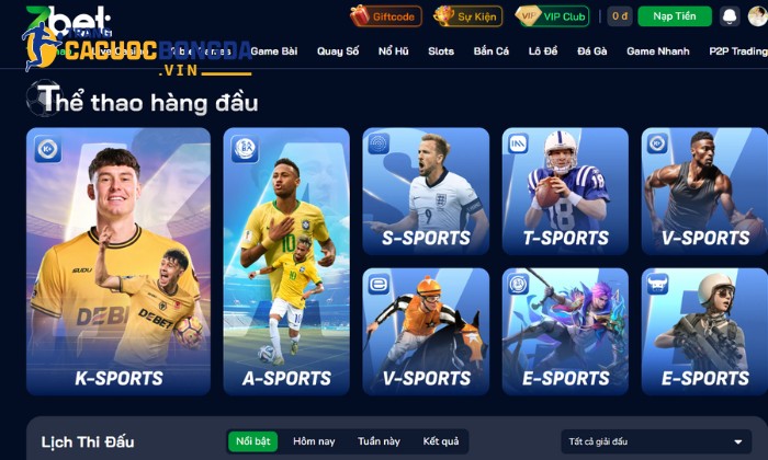 Thể thao Zbet chỉn chu trong từng chi tiết
